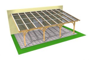 Solarterrassendach 3D Darstellung