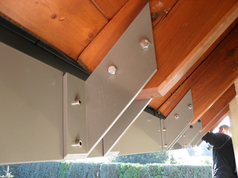 Terrassendach Classic-Line mit Dachsparrenbefestigung