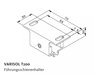 Führungsschienenhalter Varisol T200