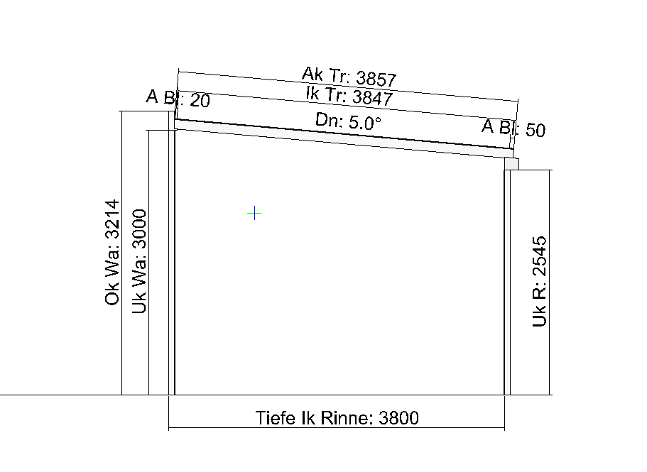 Terrassenueberdachung mit seitlichem Überstand