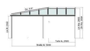 Planung Eck-Terrassendach