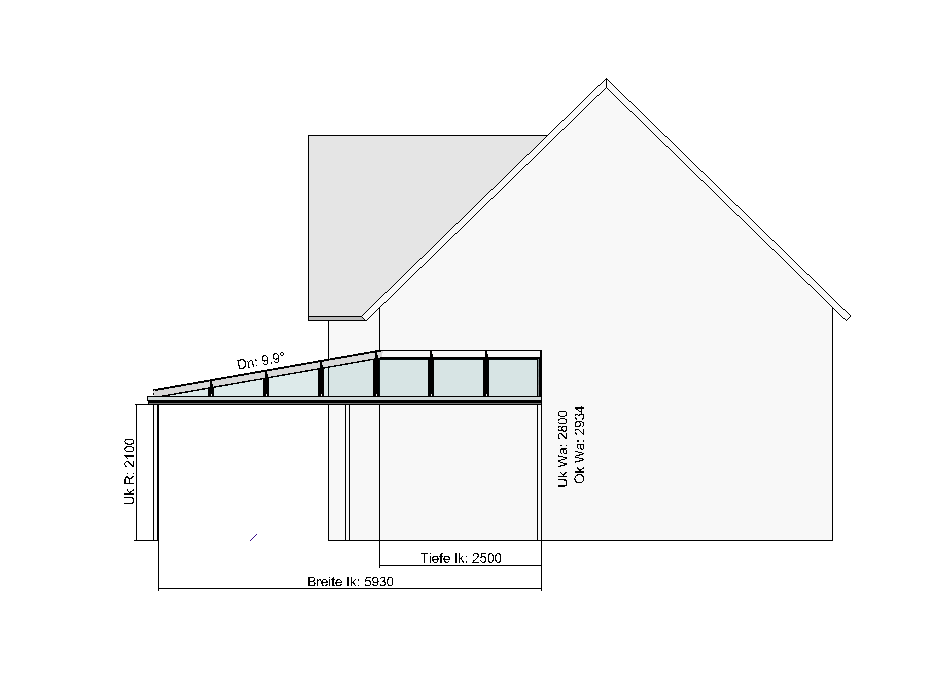 Planung Eck-Terrassendach