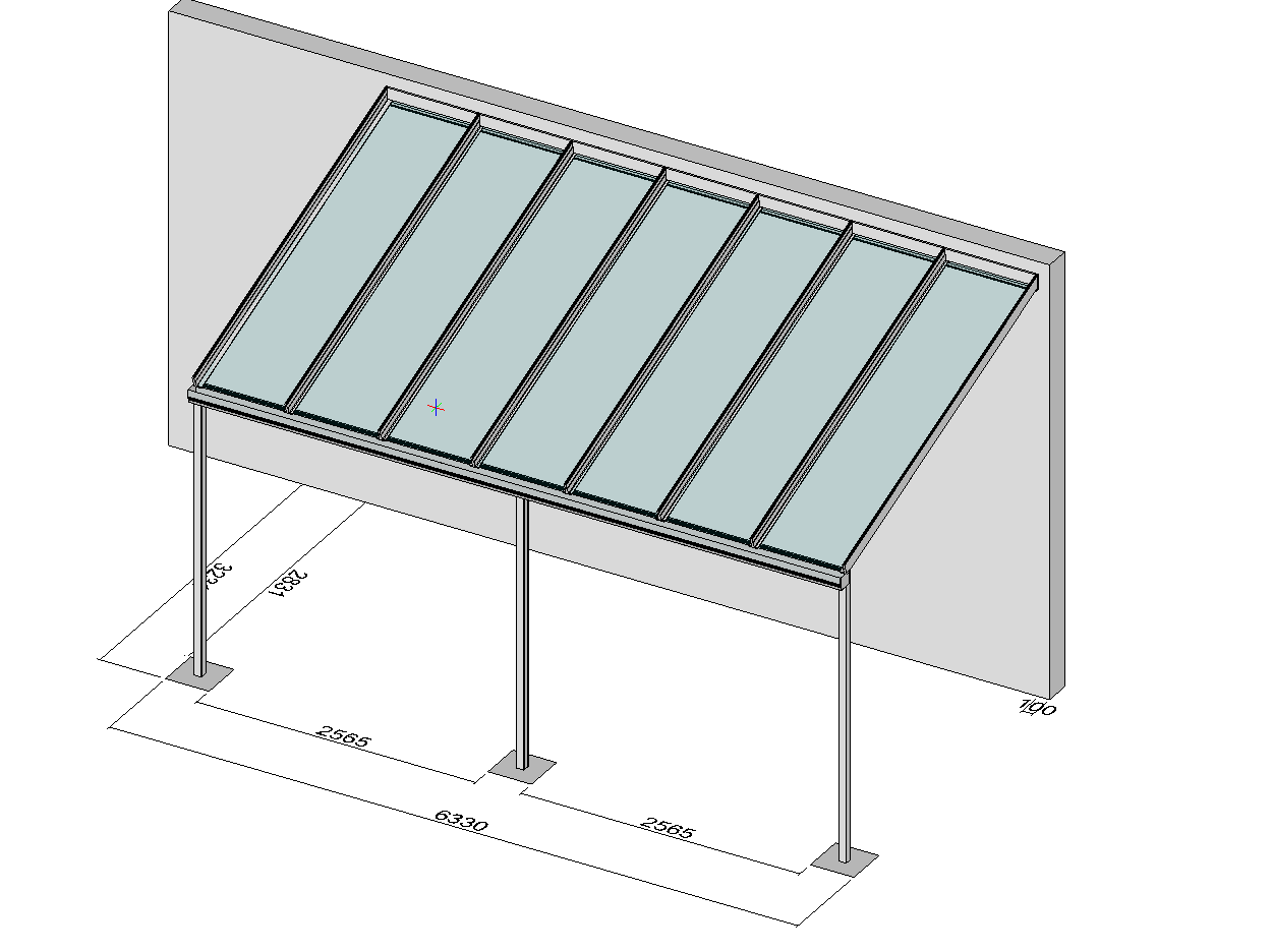 TerraSmart Classic-Line Terrassendach mit grosser Dachneigung