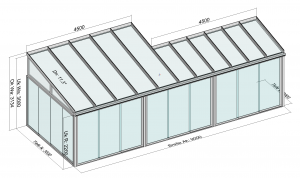 Terrassendach mit Seitenelementen