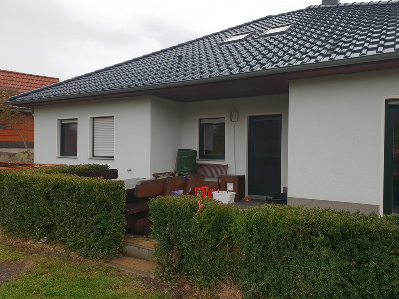 Hauswand mit Versatz