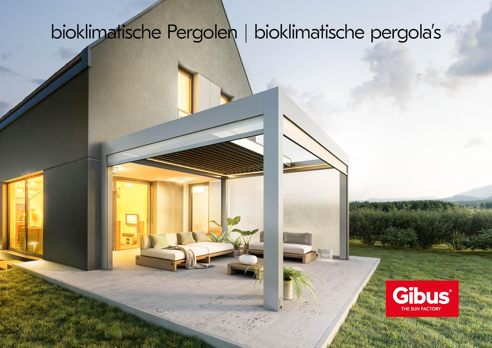 Gibus Bioklimatische Pergolen / Lamellendächer