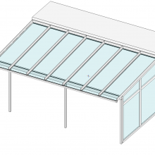 Terrassendach mit Seitenwand