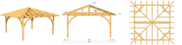 Holzpavillon