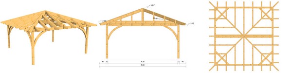 Holzpavillon