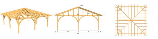 Holzpavillon