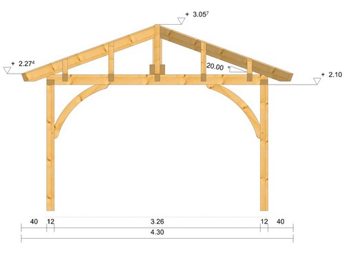 Holzpavillon