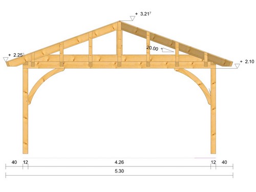 Holzpavillon