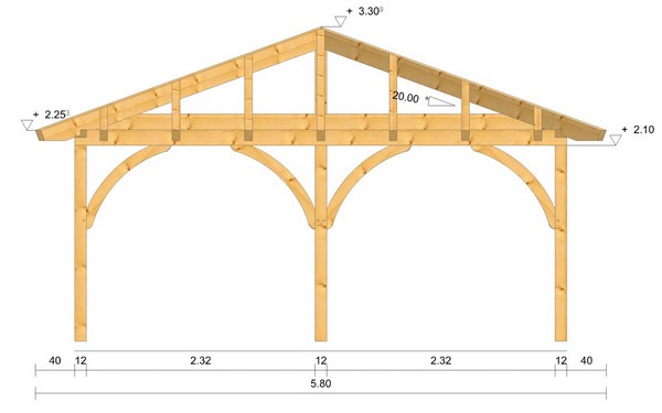 Holzpavillon