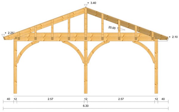 Holzpavillon