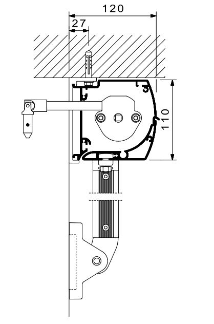 F421 Deckenmontage