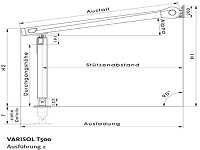 Terrassenmarkise T500