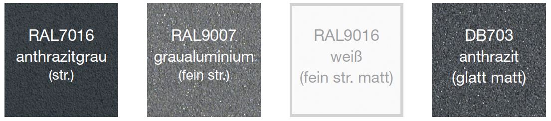 Standard Gestellfarben