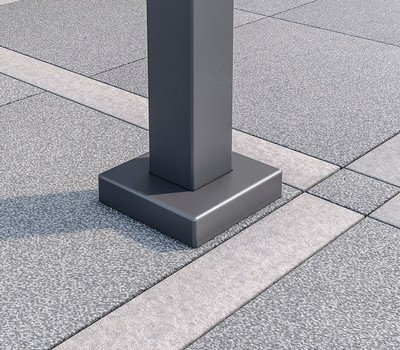 Pergolamarkise NovaTop Detail Abdeckplatte