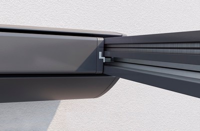Pergolamarkise NovaTop Detail Führungsschiene