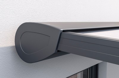 Pergolamarkise NovaTop Detail Seitenkappe 2
