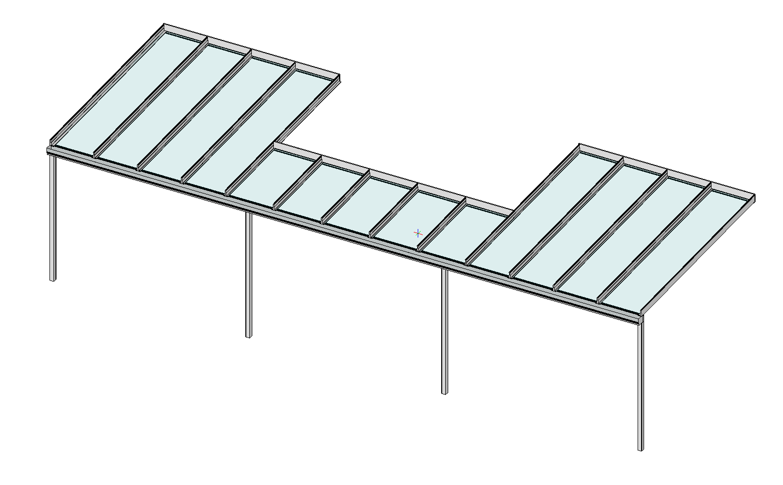 Planung 4 Classic-Line Zeichnung 2 Terrasse mit Balkon