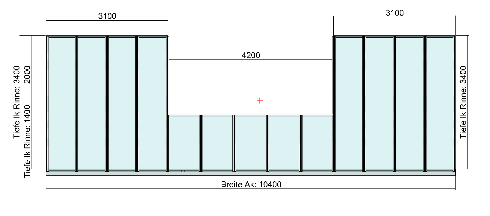 Planung 4 Classic-Line Zeichnung 4 Terrasse mit Balkon