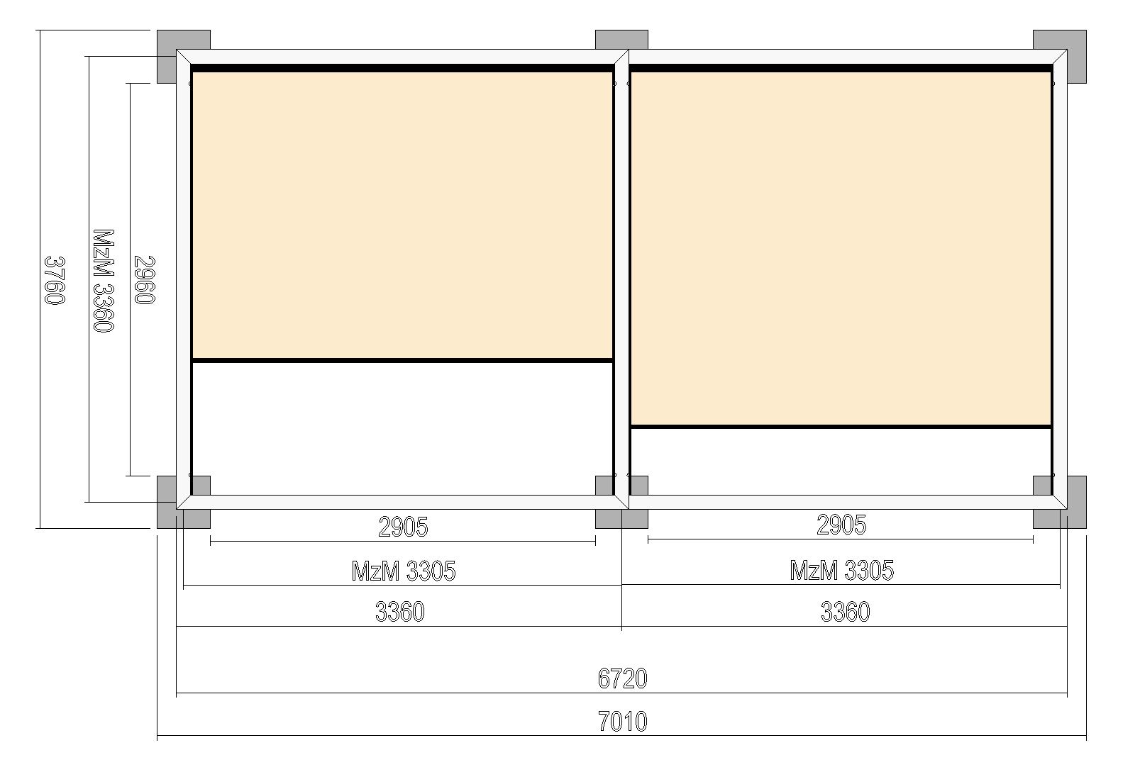 Fundamentplan Planung 3 Zeichnung 3