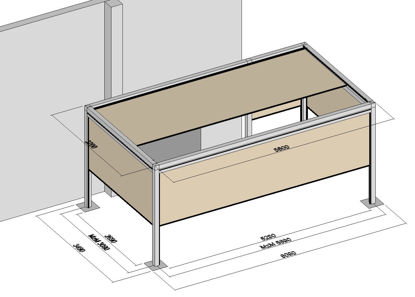 Fundamentplan Planung 5 Zeichnung 2