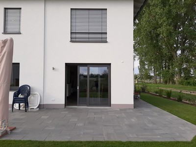 Reetdachhaus ohne Terrassendach Heidgraben