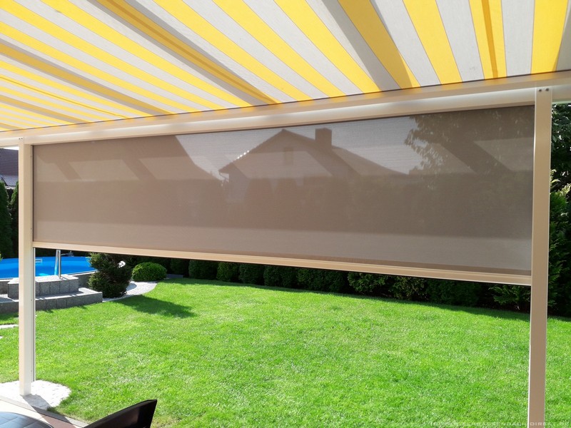 Senkrechtmarkise Erhardt Z-R90 SH mit Schienenführung und ZIP in Oebisfelde 2