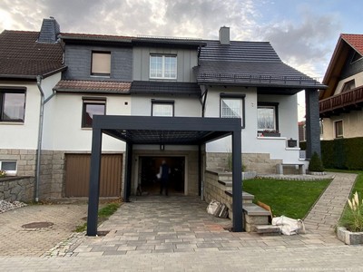Terrassendach Cubic-Line als Solarcarport in Wernigerode 1
